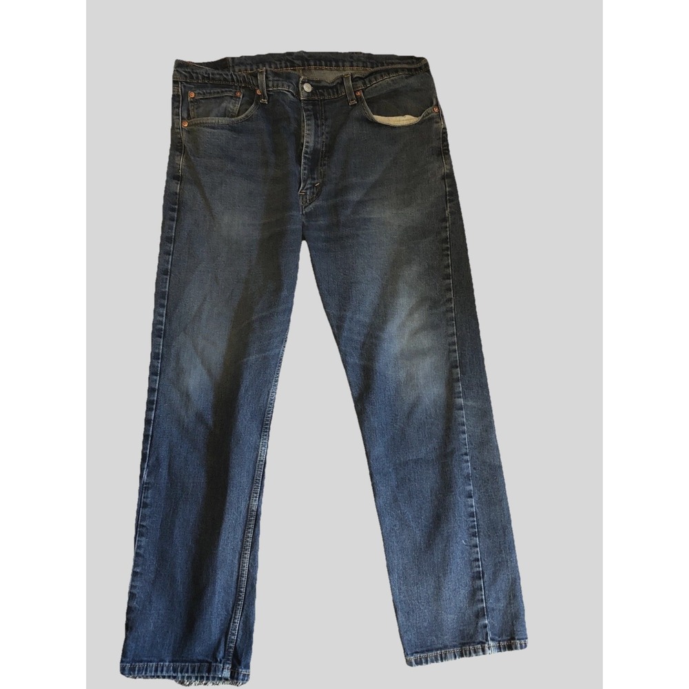 Levi's 505 38x30 Men's Regular Fit Straight Leg Zip Fly Jeans (Measured 36"X29")